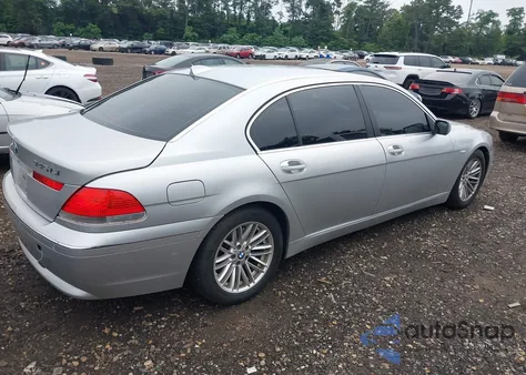 2005 BMW 745Li из США, поврежденный, VIN WBAGN63505DS59594